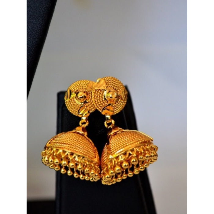 Latest gold jhumka on sale earrings