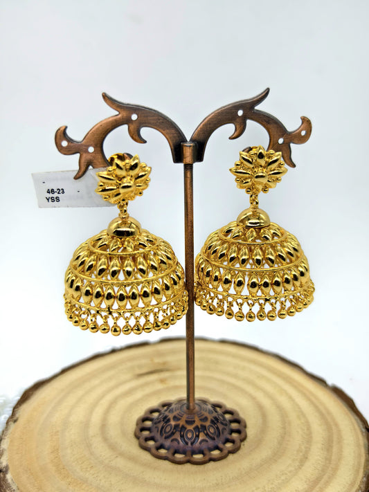 Gold Plated Jhumka Earrings