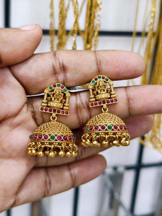 Antique Gold Plated Jhumka