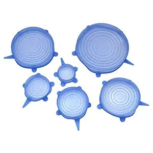 6PCS/Set Food Grade Silicon Lids Stretch